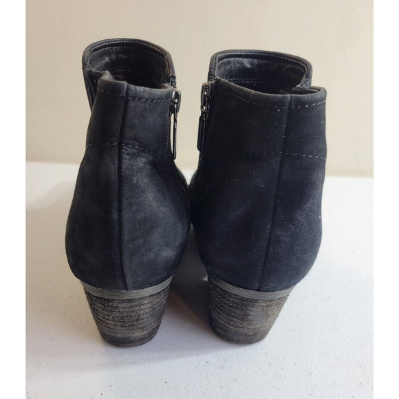 Blondo Valli B4935 Black Suede Waterproof Side Zip Ankle Booties Women's Size 9M - Picture 5 of 12